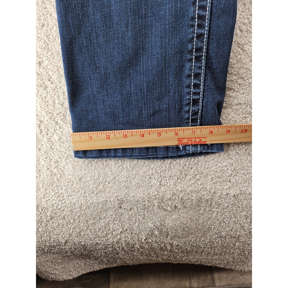 Wrangler Rock 47 Womens Ultra Low Rise Bootcut Jeans Dark Wash 32x34 NWT - Picture 9 of 12